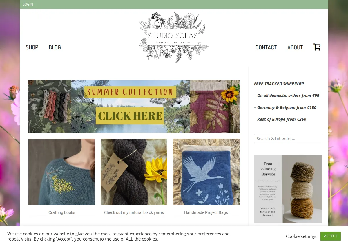 Store homepage