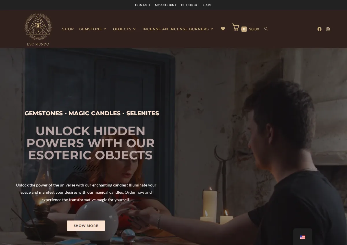 Store homepage
