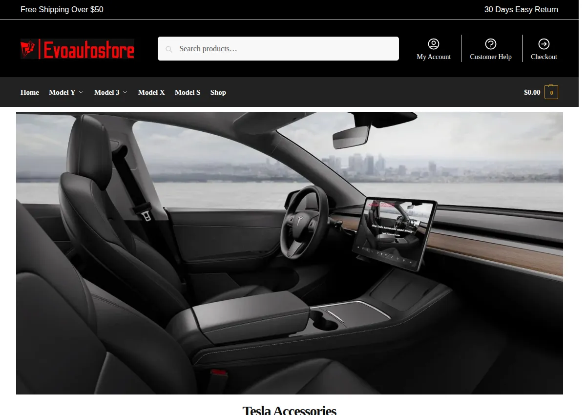 Store homepage