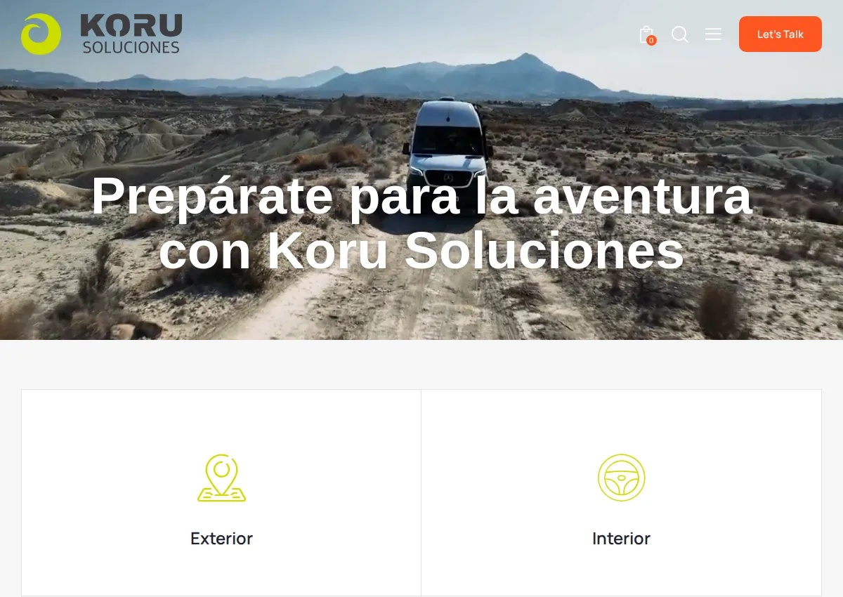 Store homepage