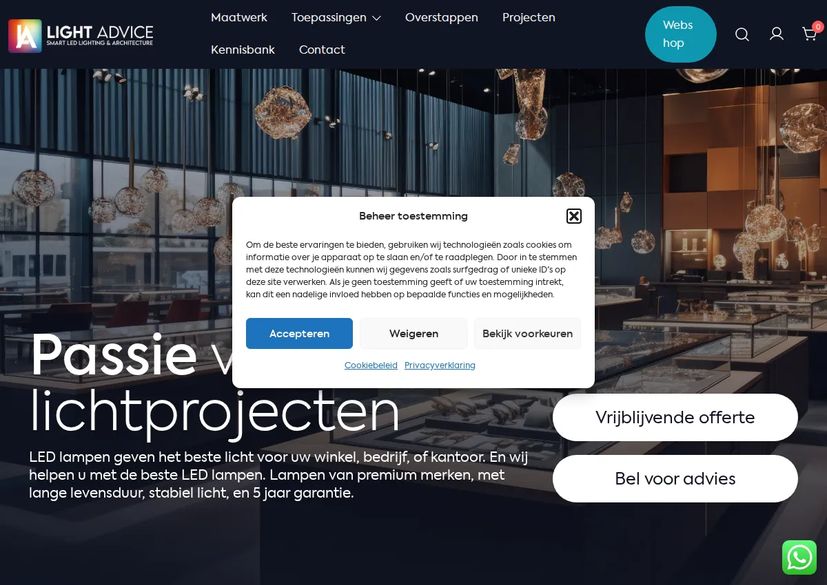 Store homepage