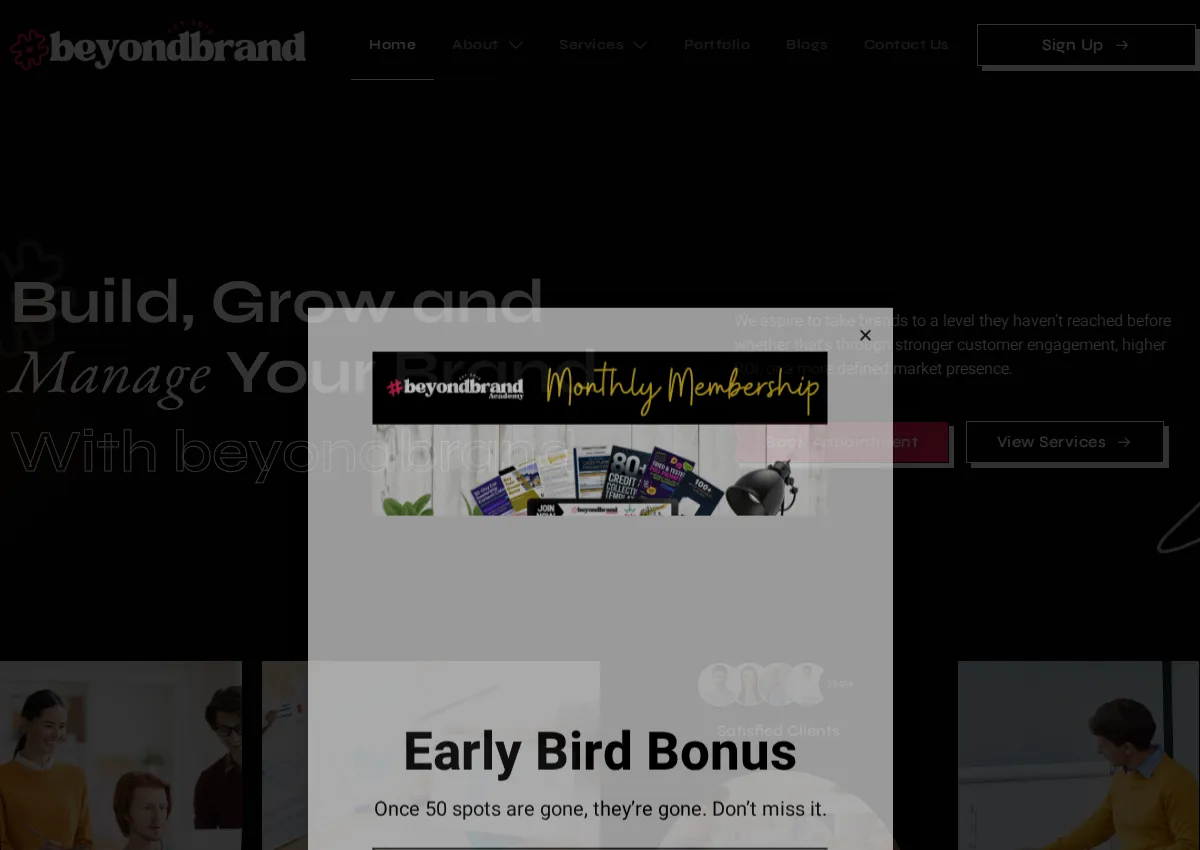 Store homepage