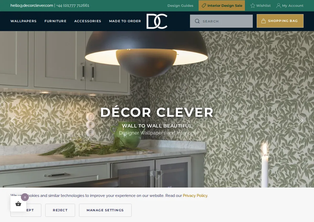 Store homepage