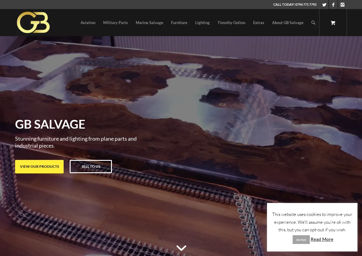 Store homepage