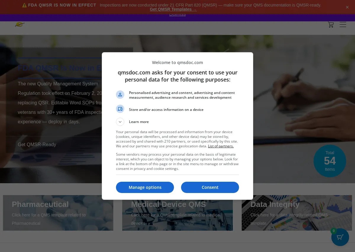 Store homepage