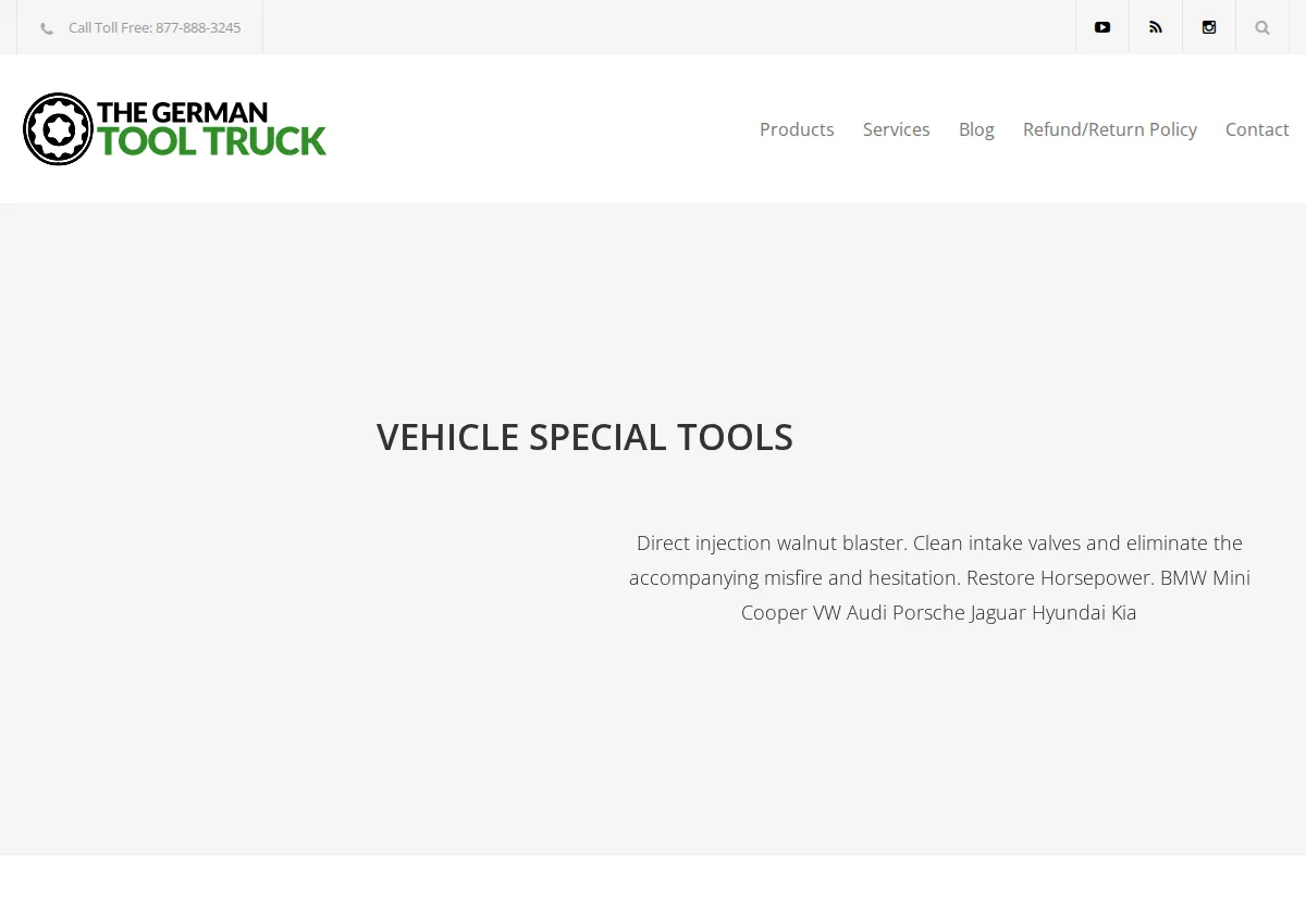 Store homepage