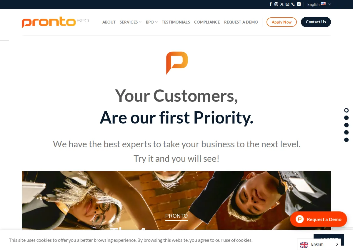 Store homepage