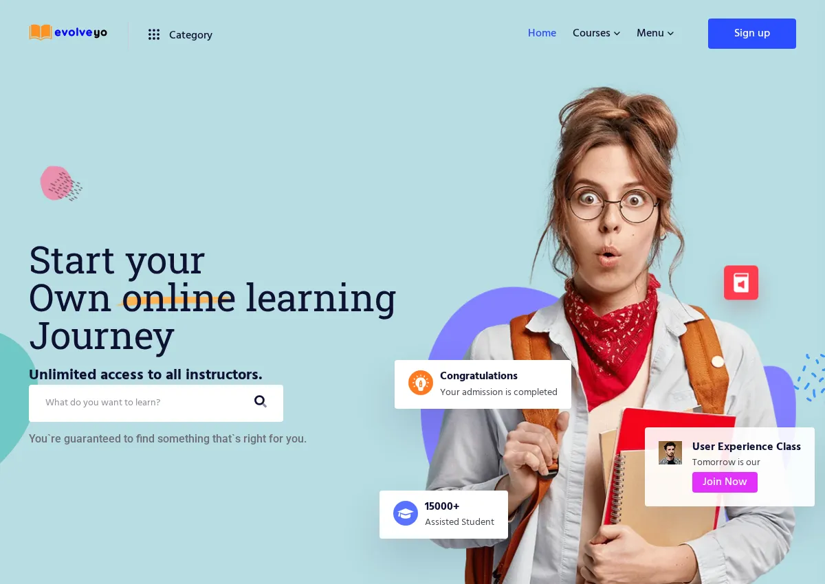 Store homepage