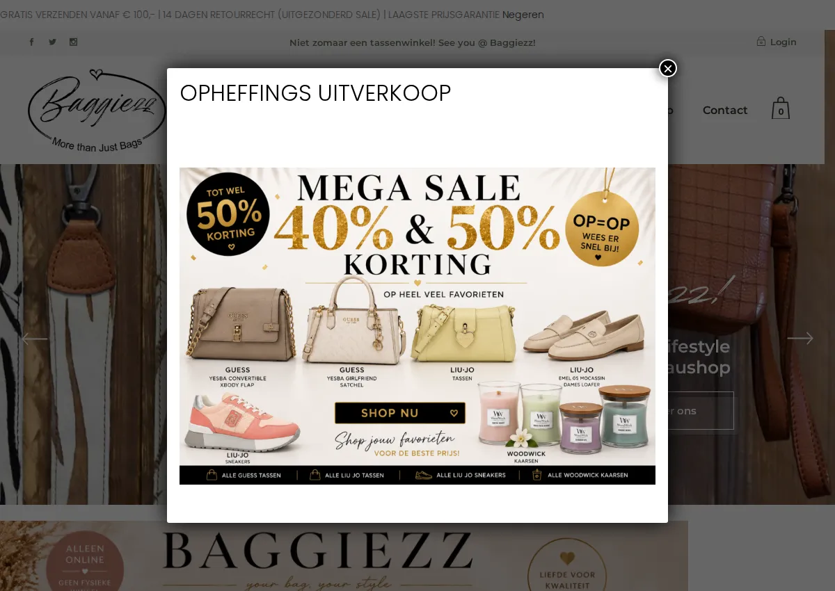 Store homepage