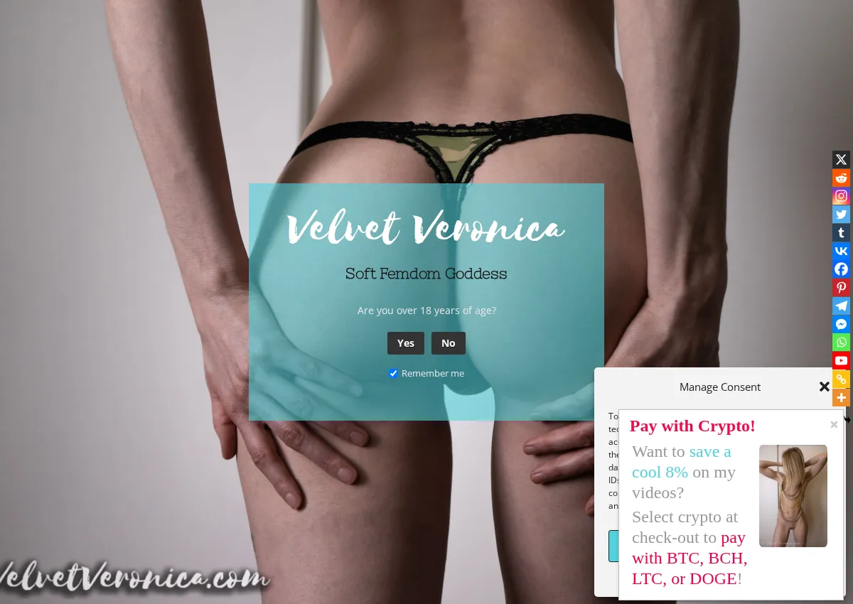 Store homepage