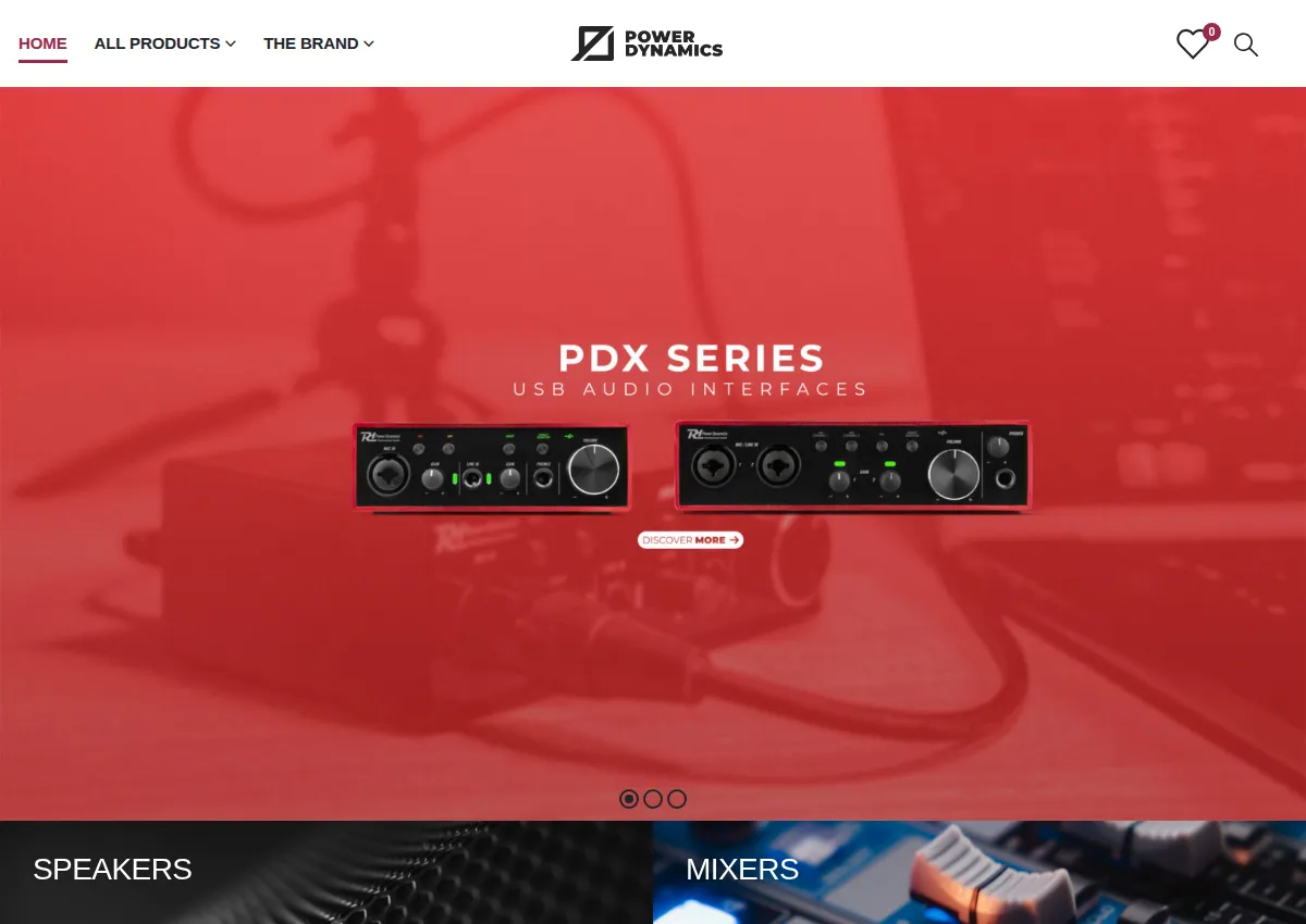 Store homepage