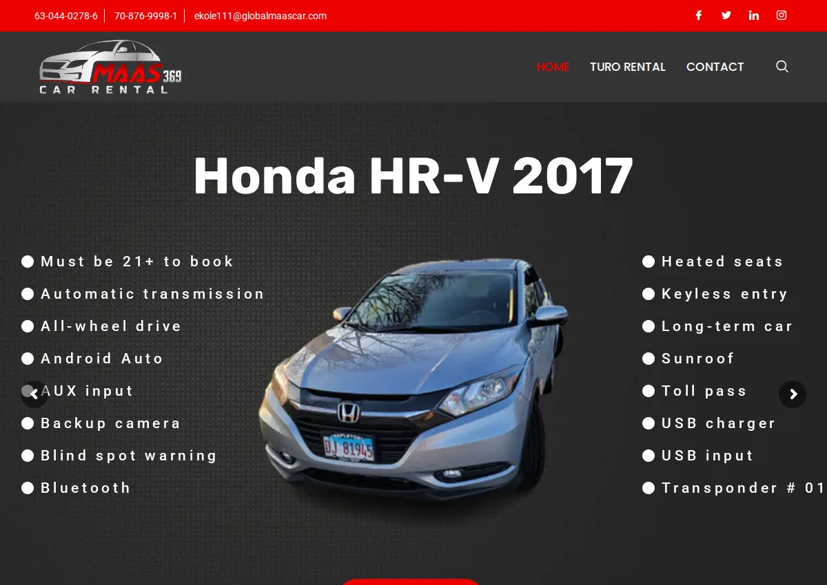 Store homepage
