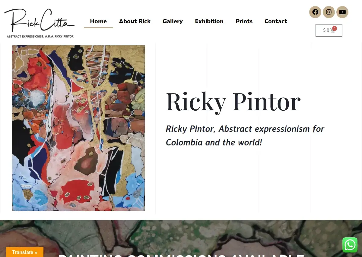 Store homepage