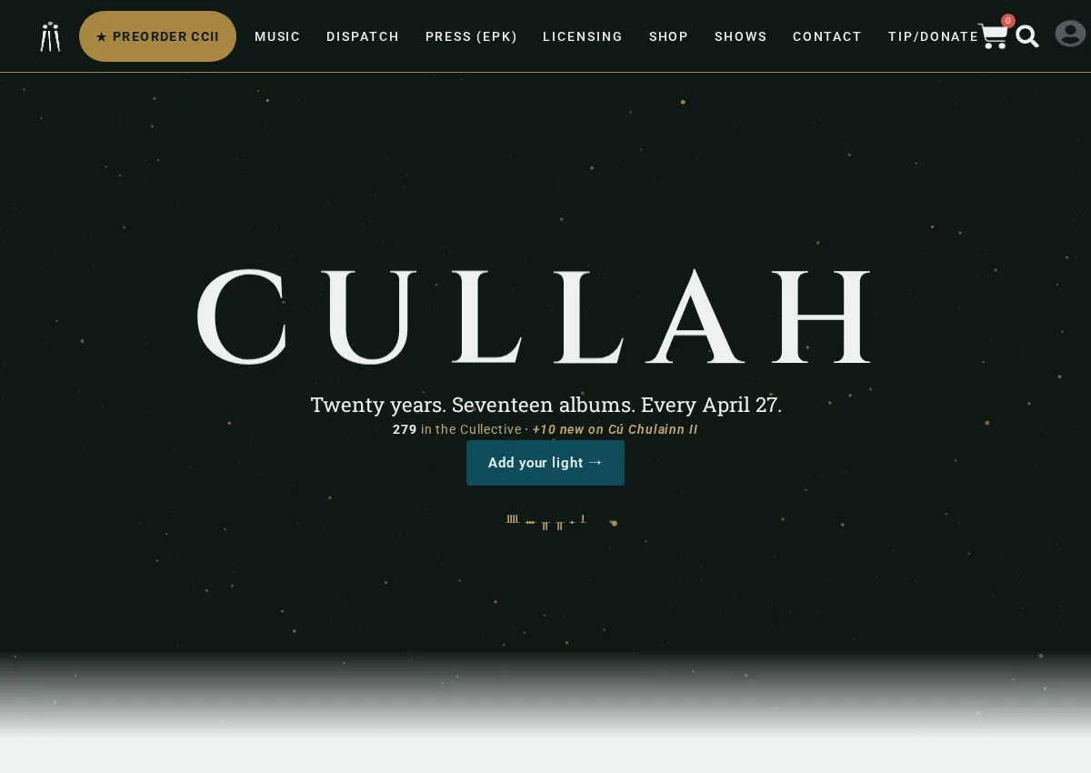 Store homepage