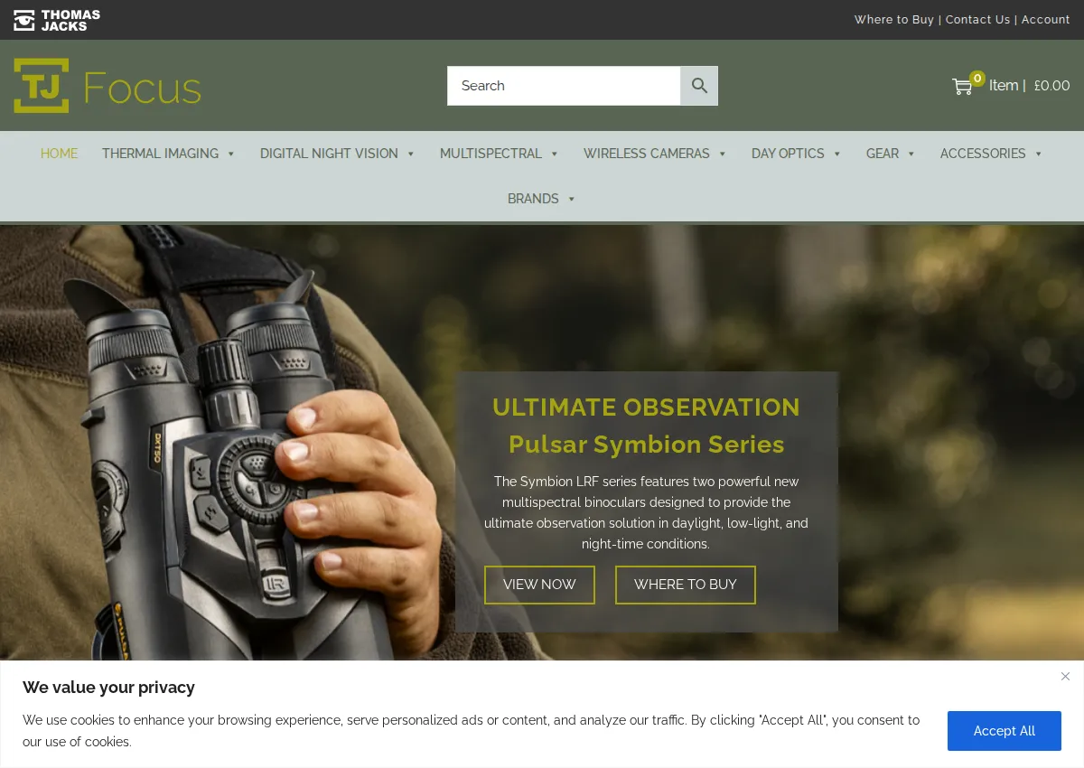 Store homepage