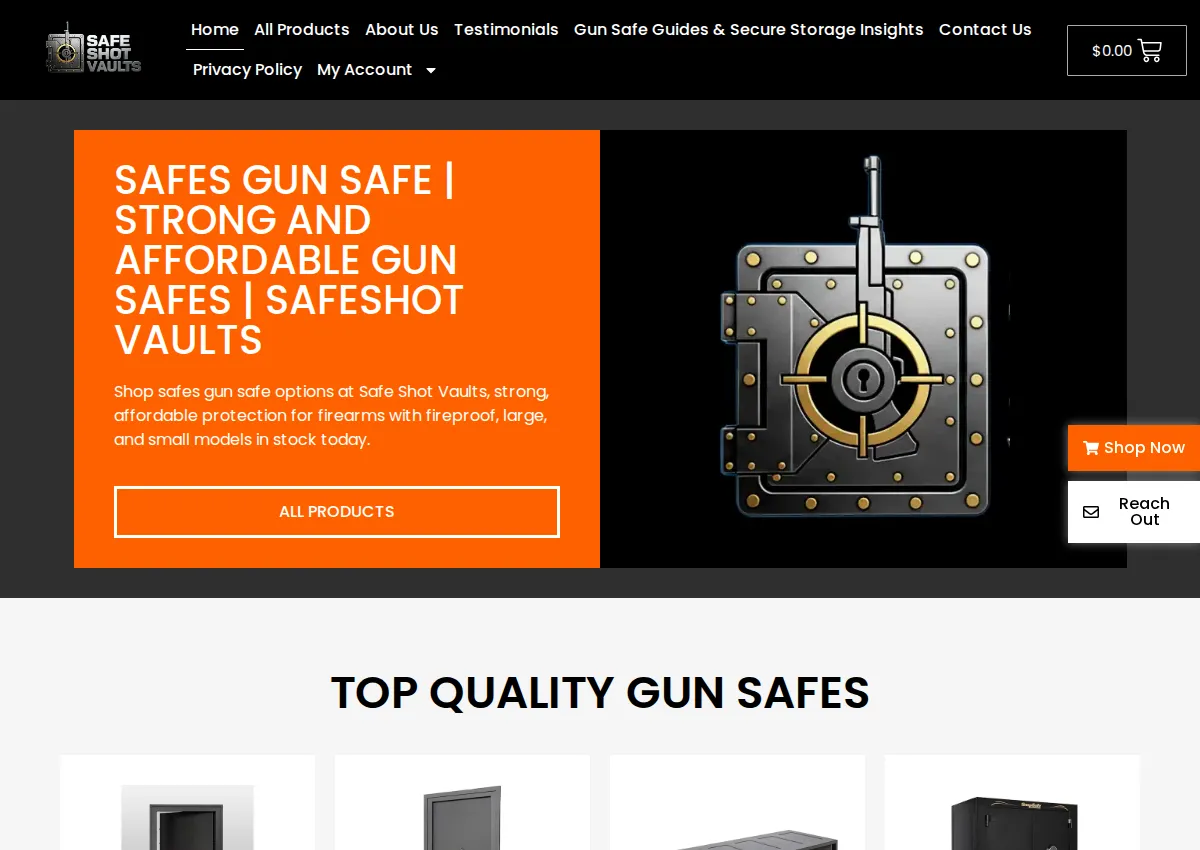 Store homepage