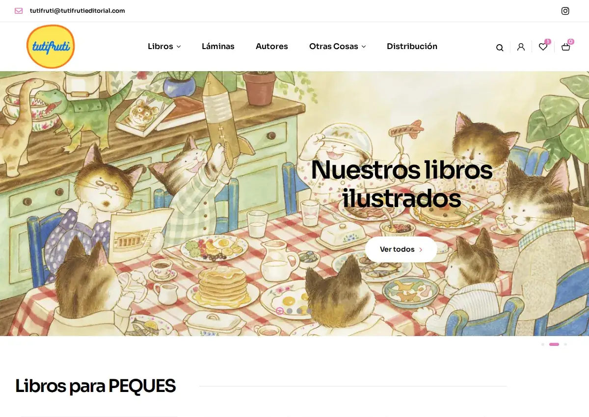Store homepage