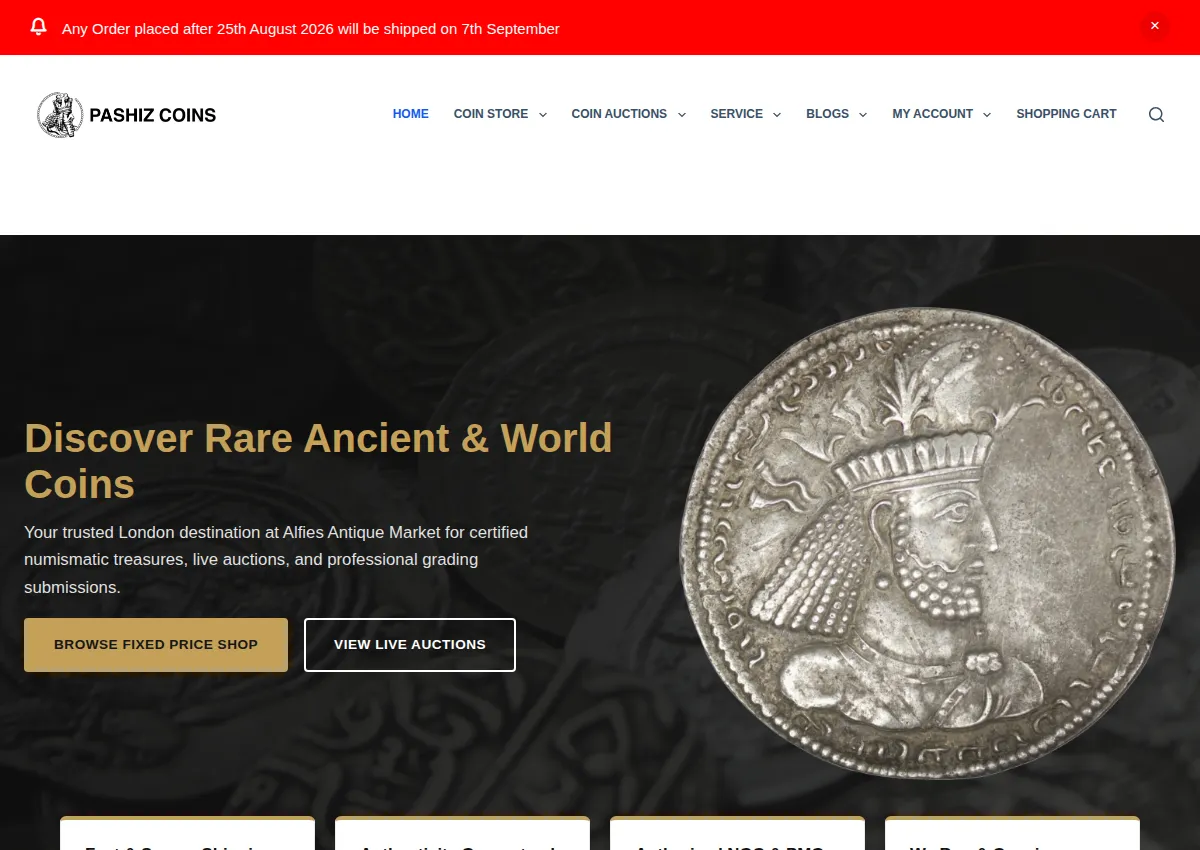 Store homepage