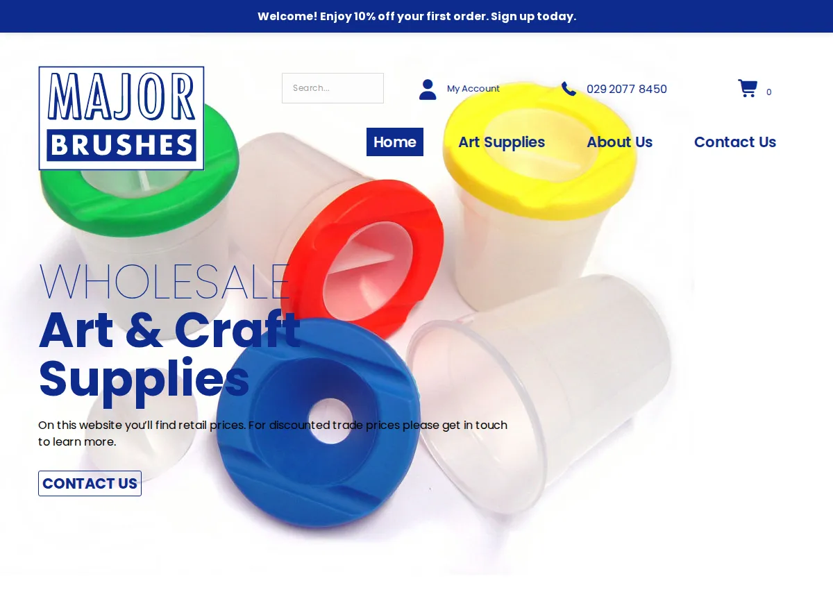 Store homepage