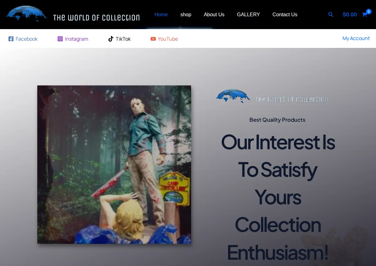Store homepage