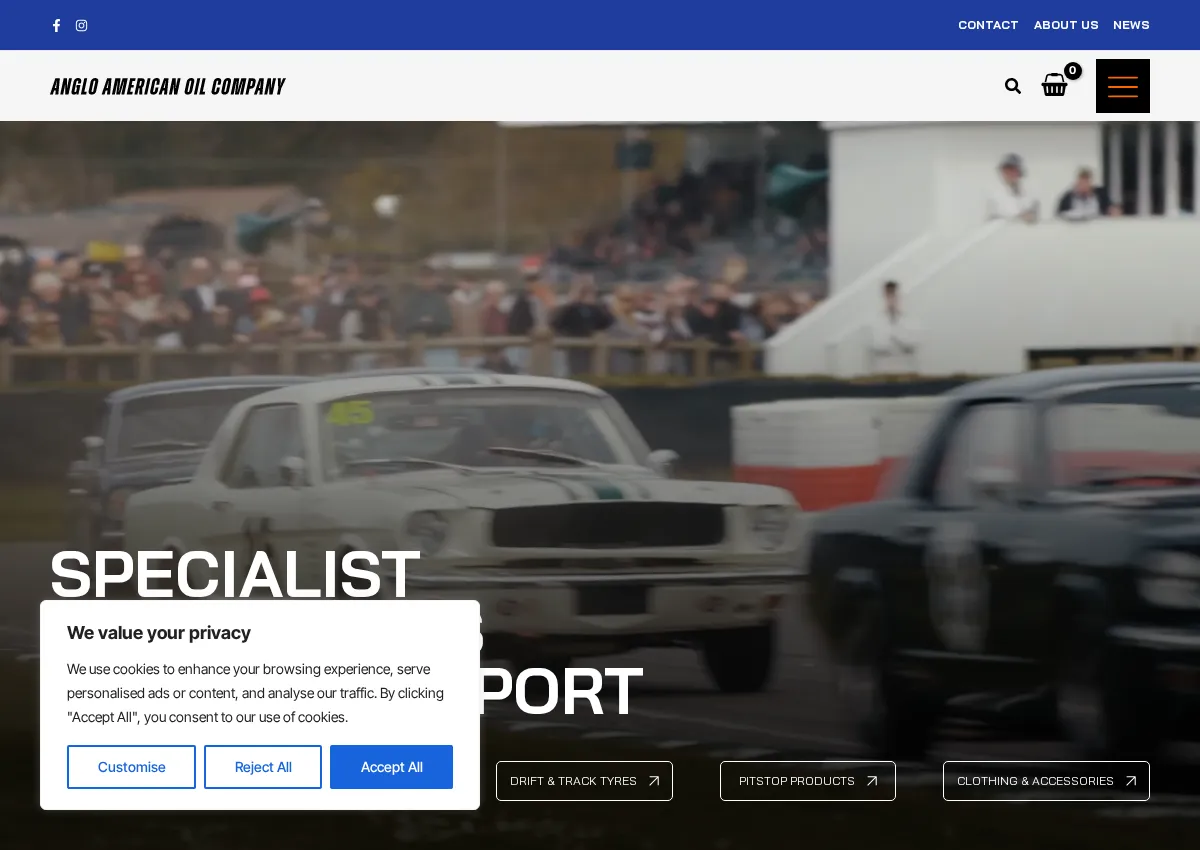Store homepage