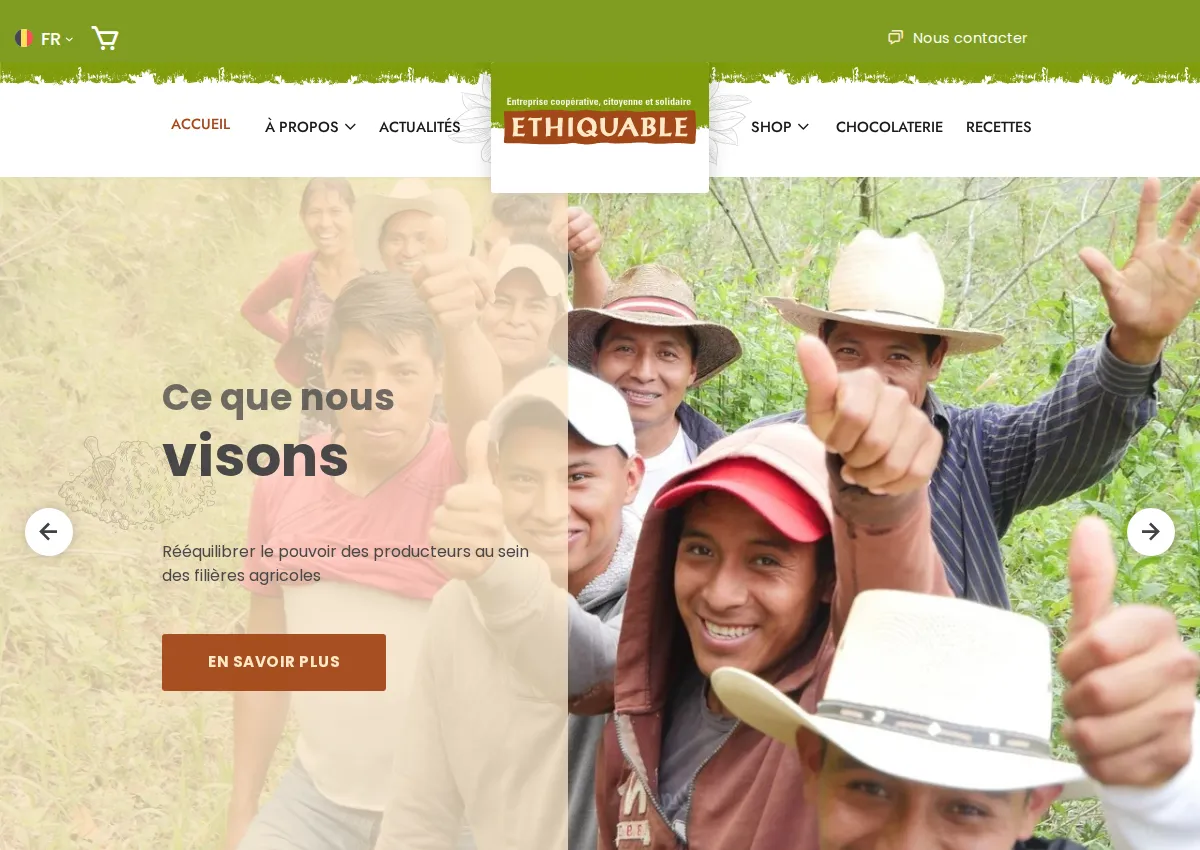 Store homepage