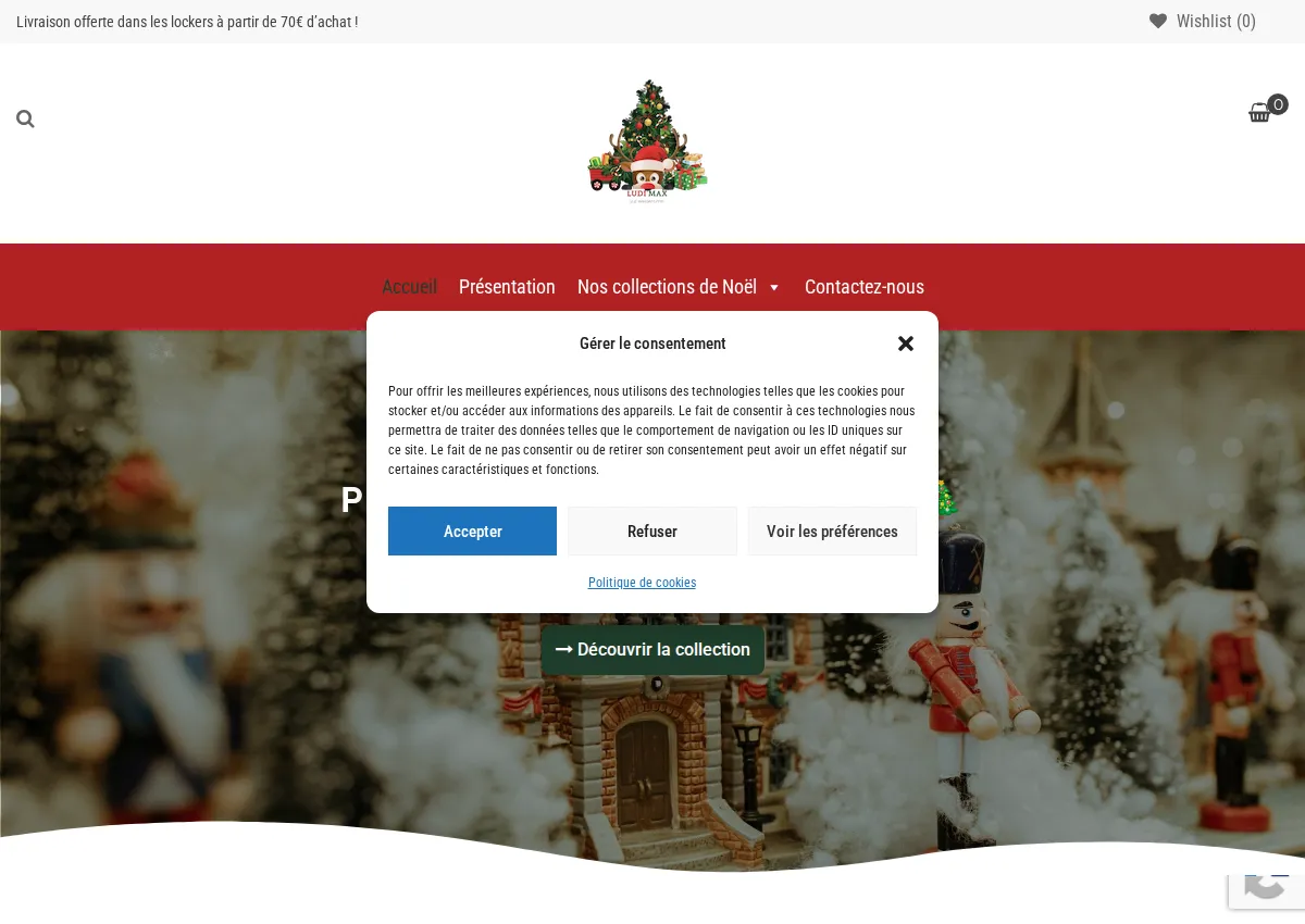 Store homepage