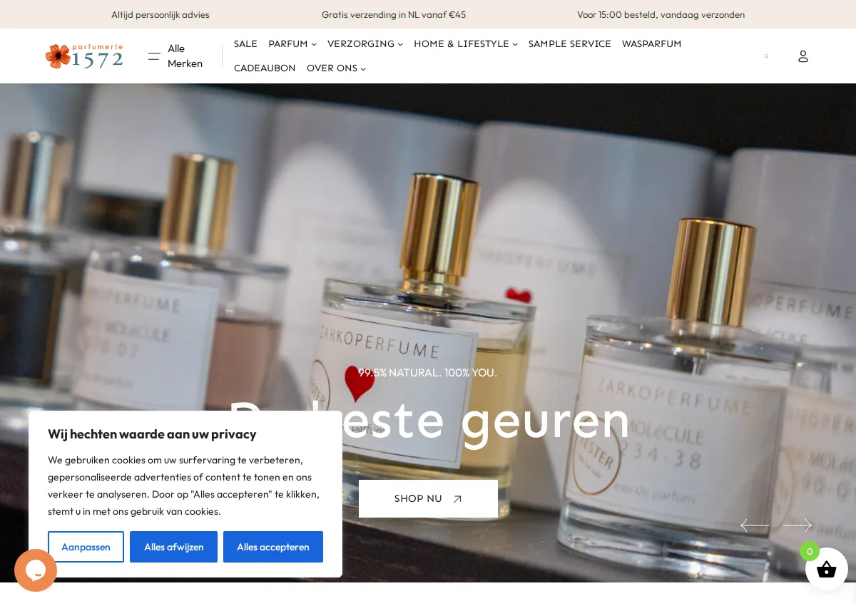 Store homepage