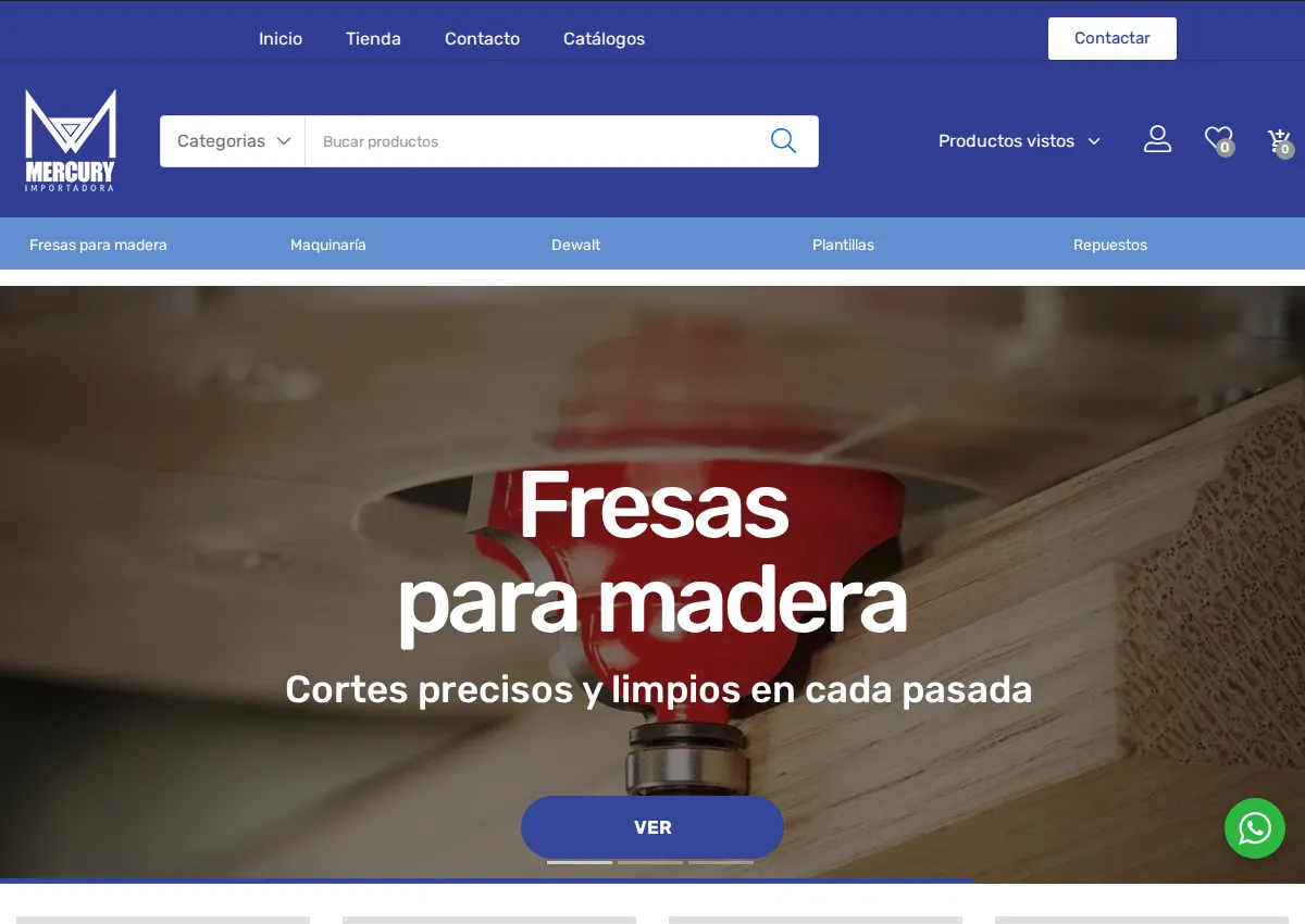 Store homepage