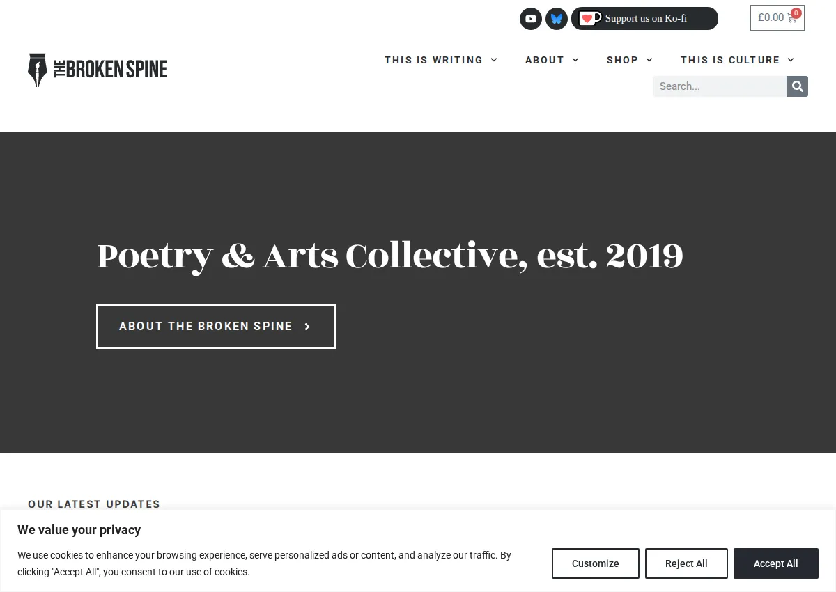 Store homepage