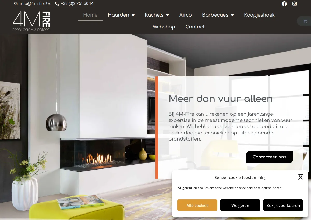 Store homepage