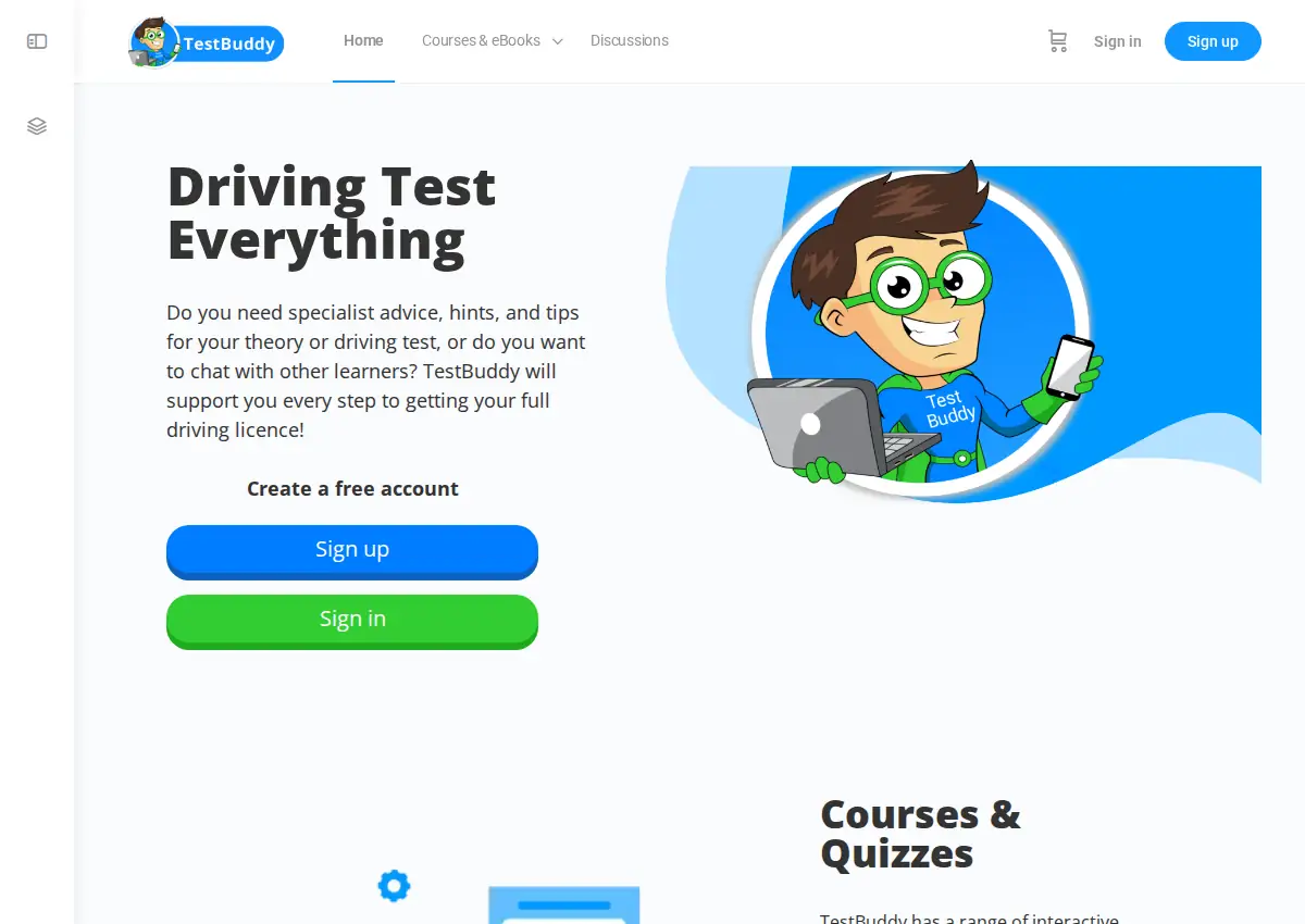 Store homepage