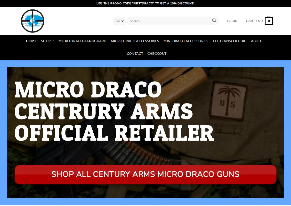 Store homepage
