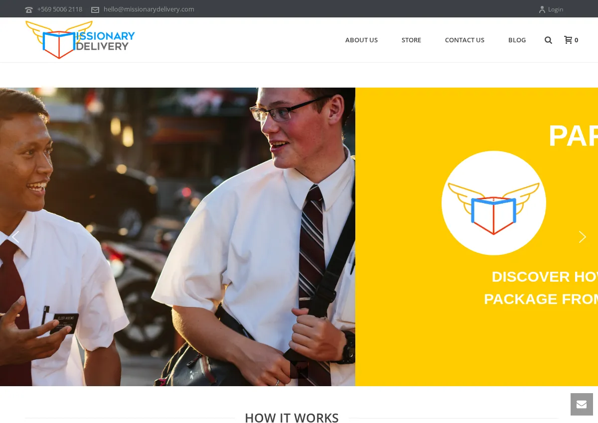 Store homepage