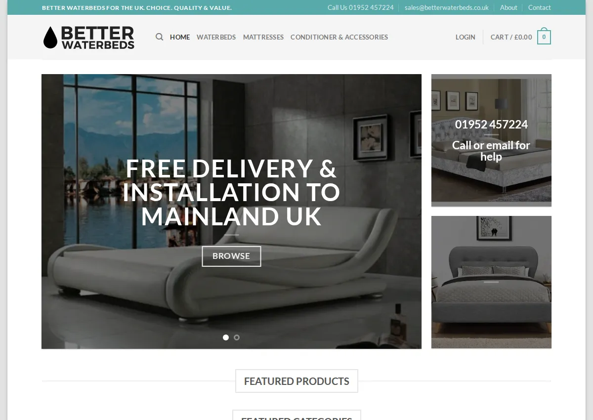 Store homepage