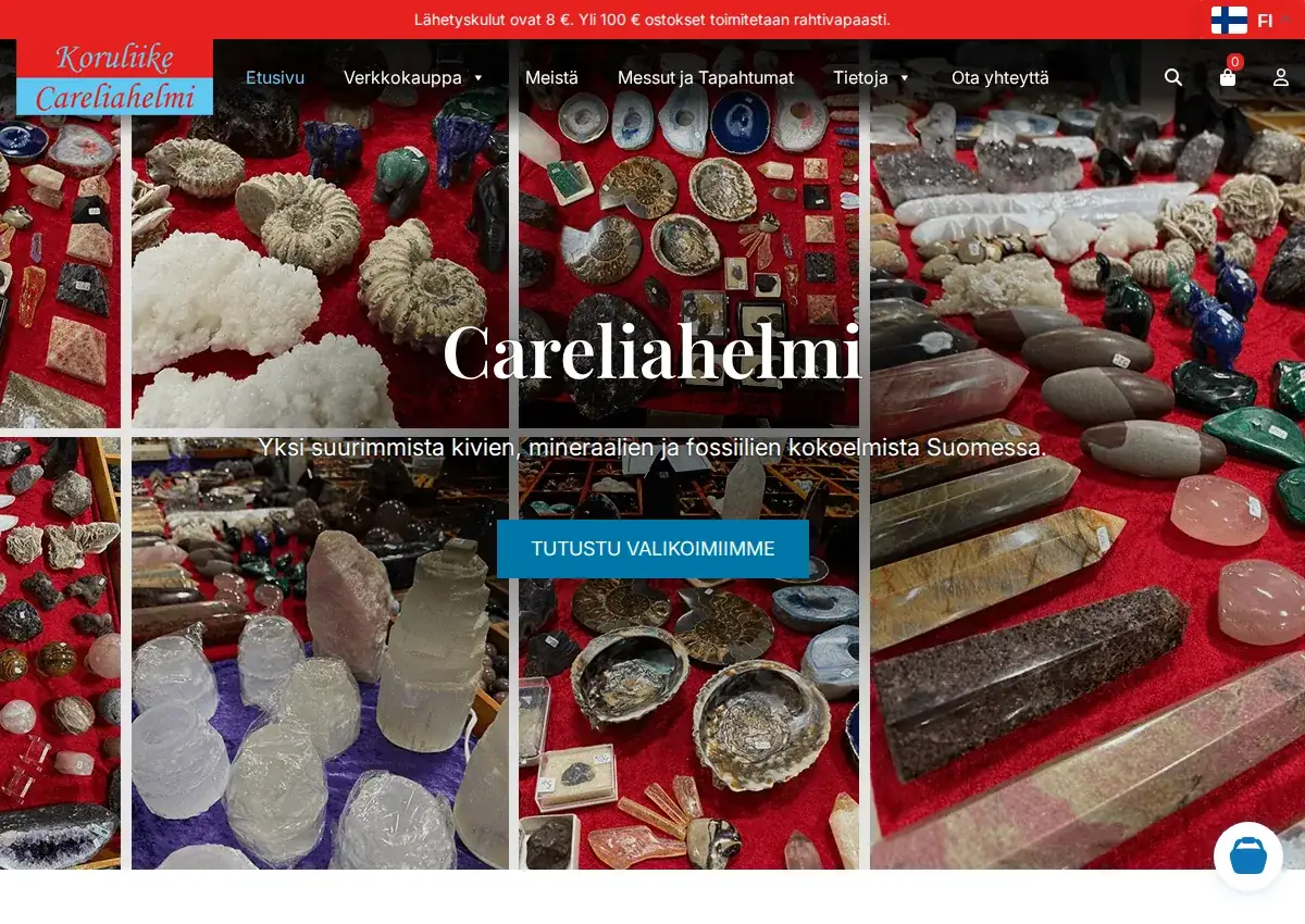 Store homepage