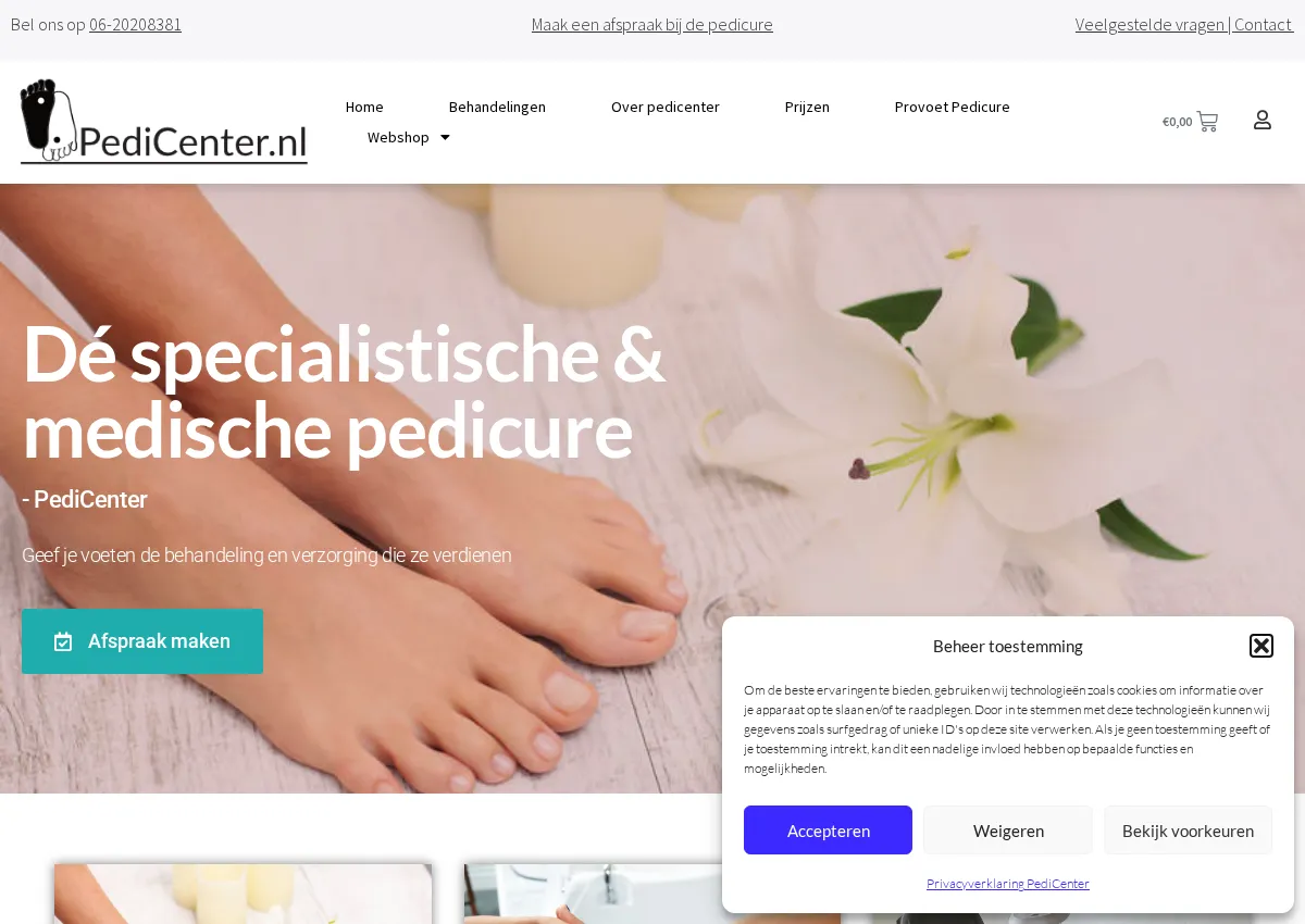 Store homepage