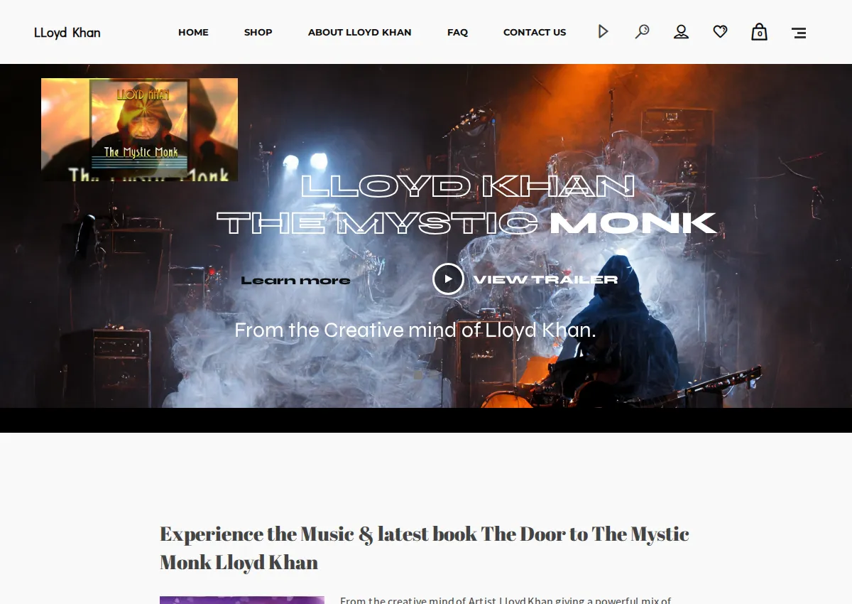 Store homepage