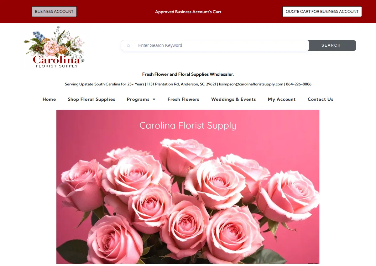 Store homepage