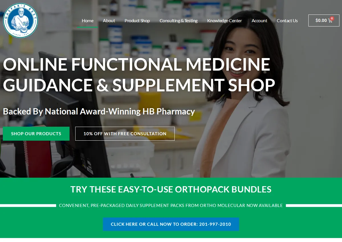 Store homepage