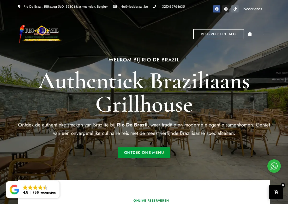 Store homepage