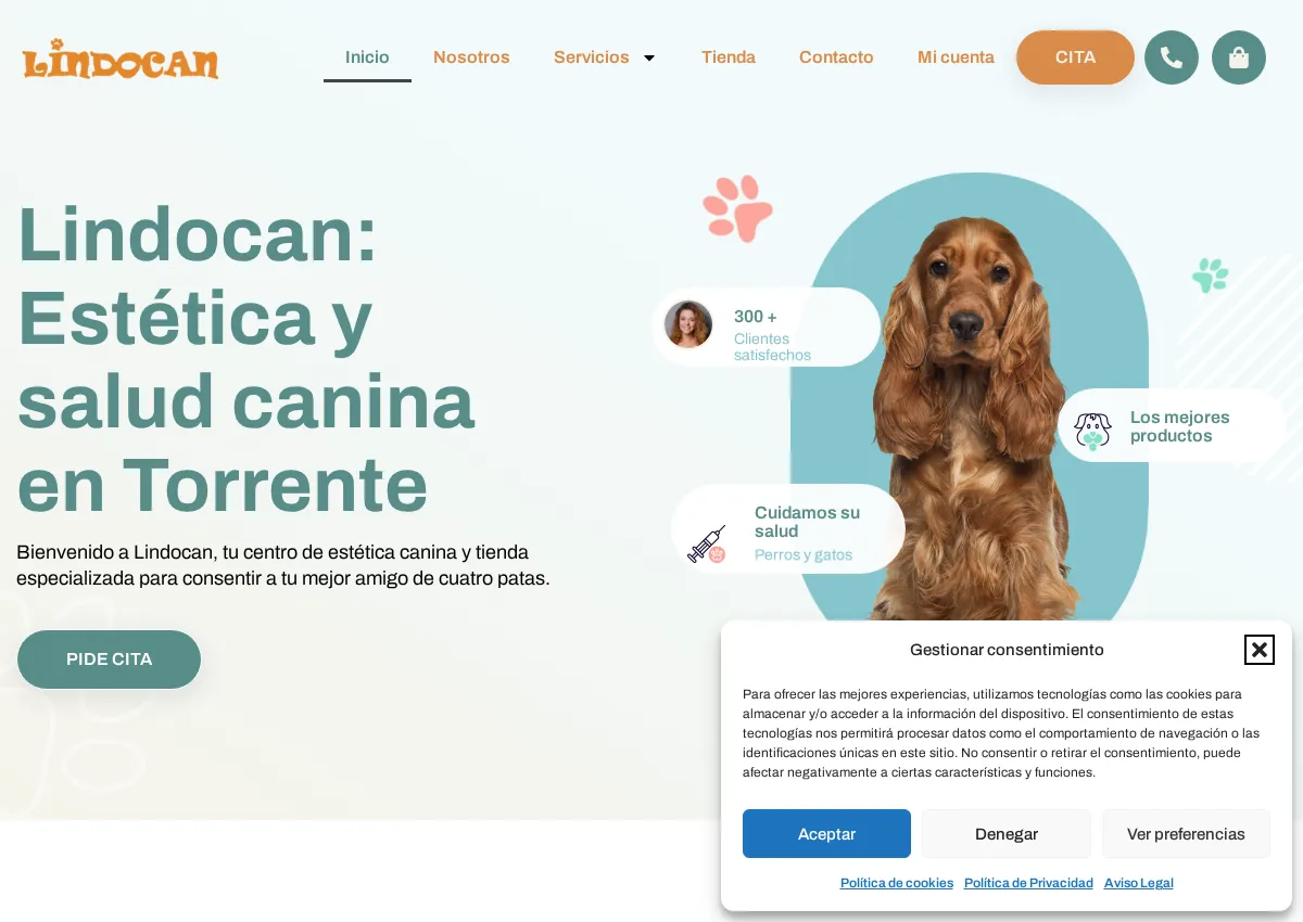 Store homepage