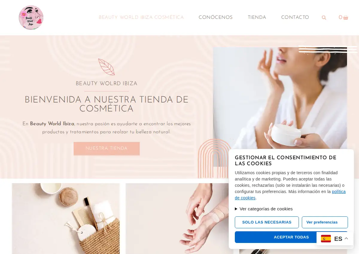 Store homepage