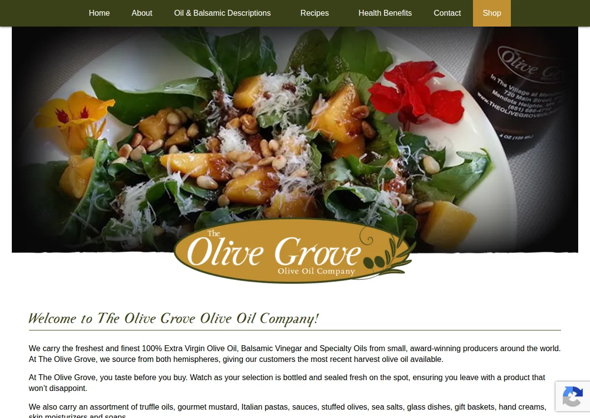Store homepage