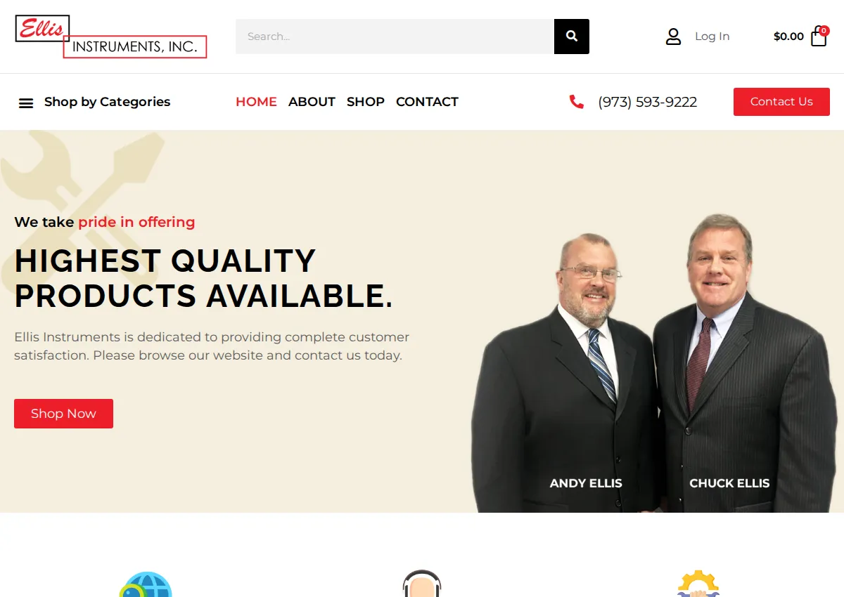 Store homepage