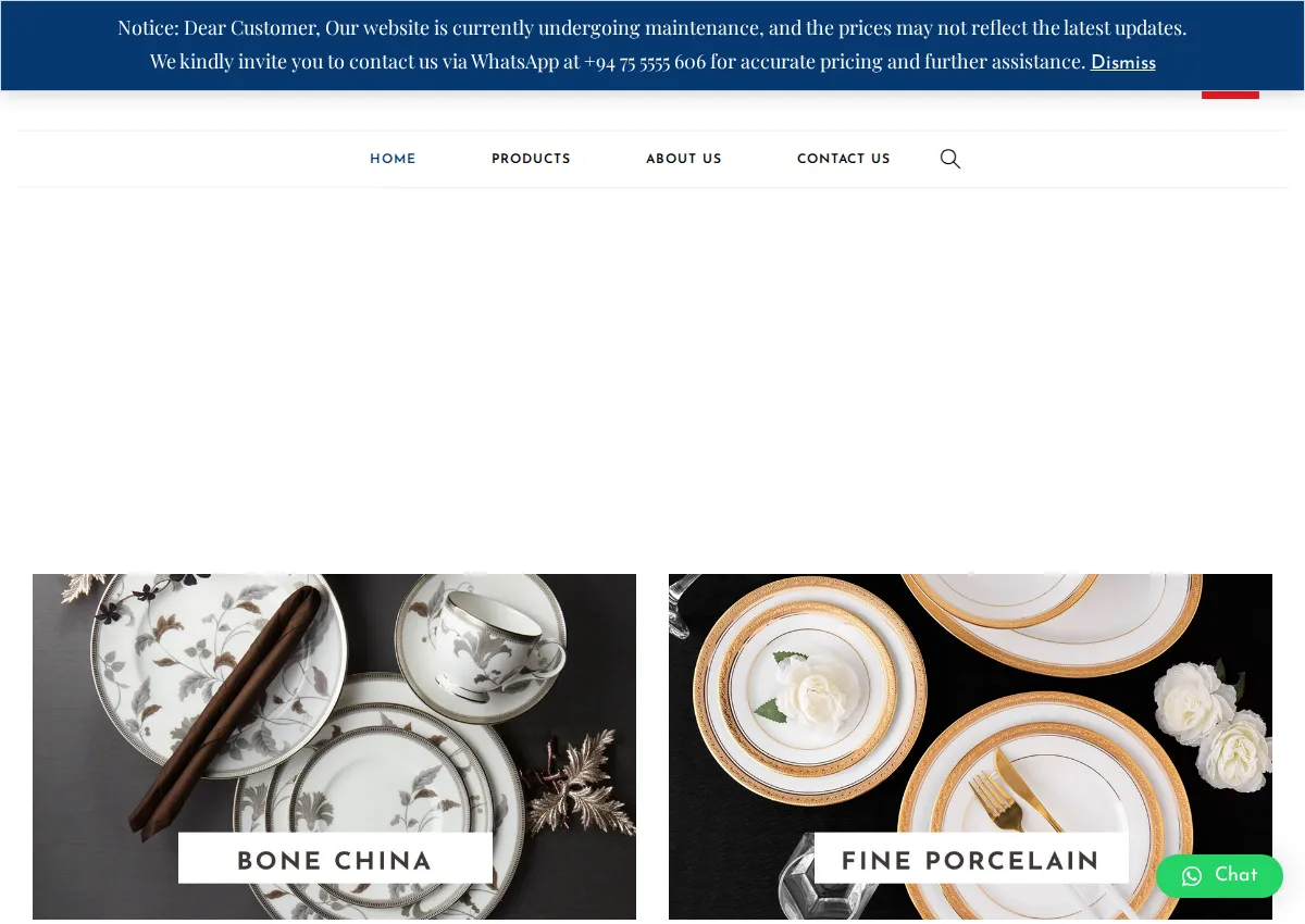 Store homepage