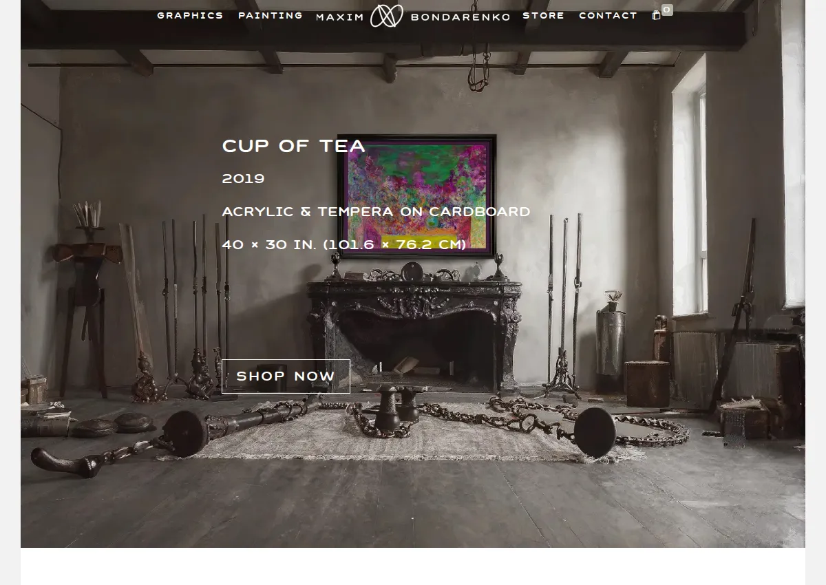 Store homepage