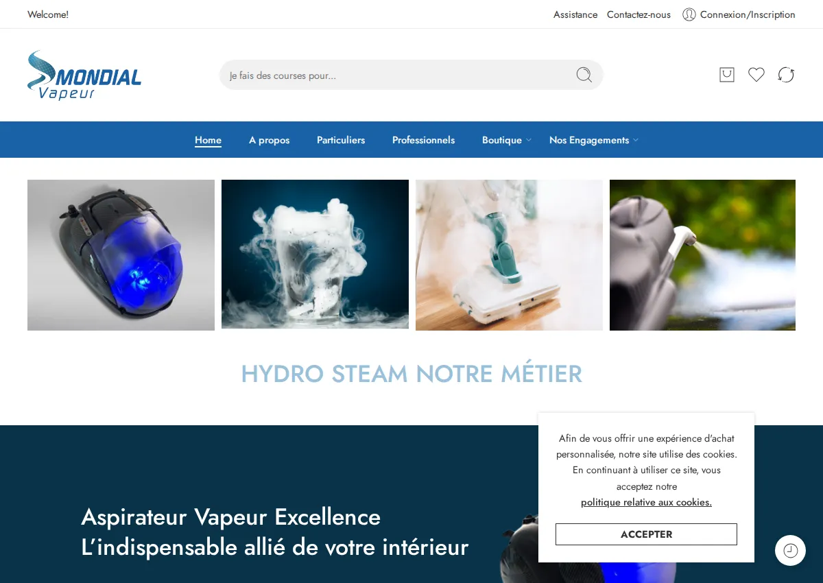 Store homepage