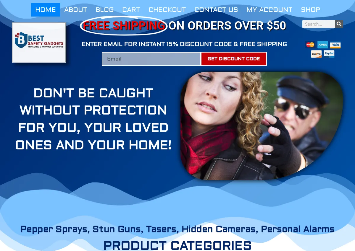 Store homepage