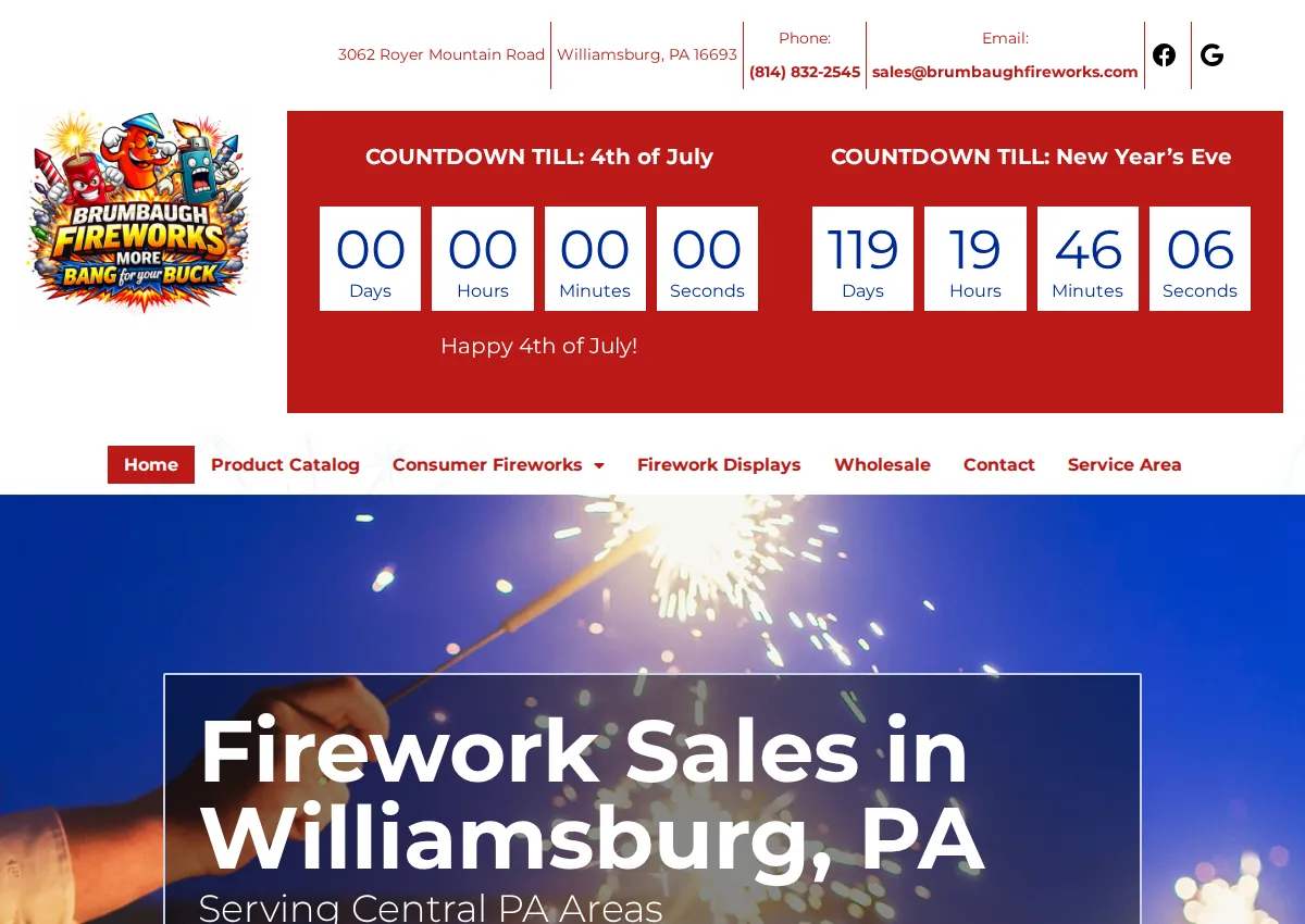 Store homepage